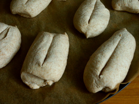 Die Brötchen vor dem Backen 