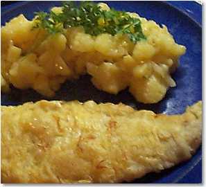 Kartoffelsalat mit Seelachs