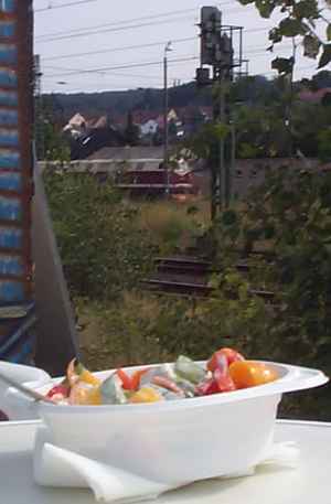 Bauernsalat am Bahnhof