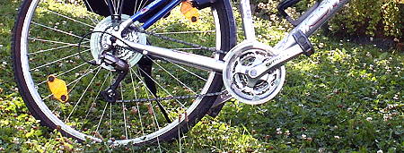 Fahrrad, Hinterrad, Kette, Schaltung