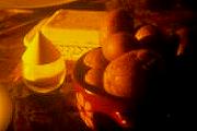 Pellkartoffeln mit Butter und Salz 