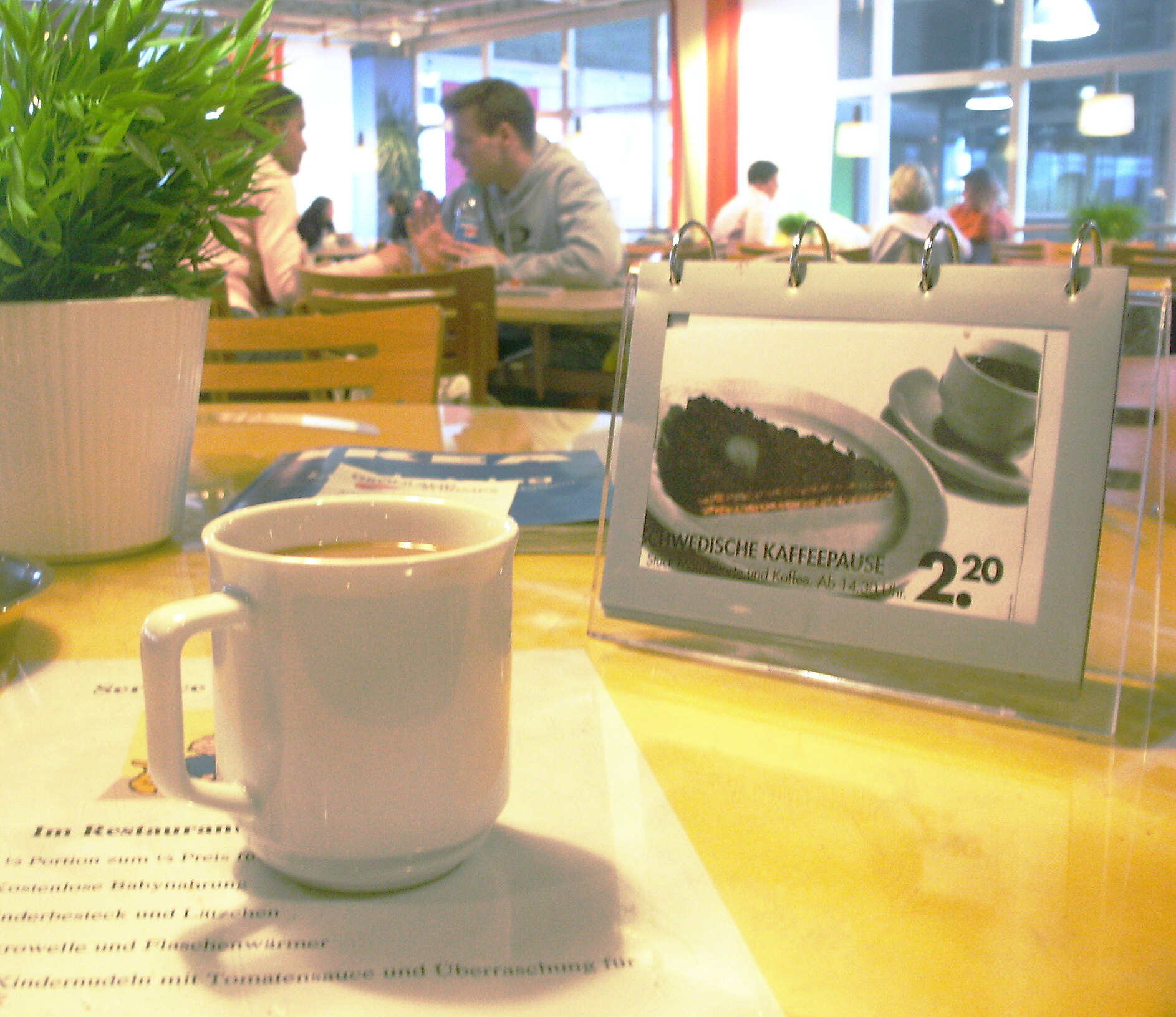 Kaffee bei Ikear in Wallau