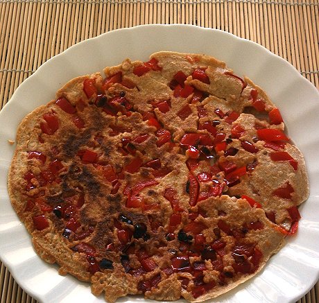 Pfannkuchen mit Paprika