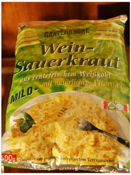 Sauerkraut in der Tüte